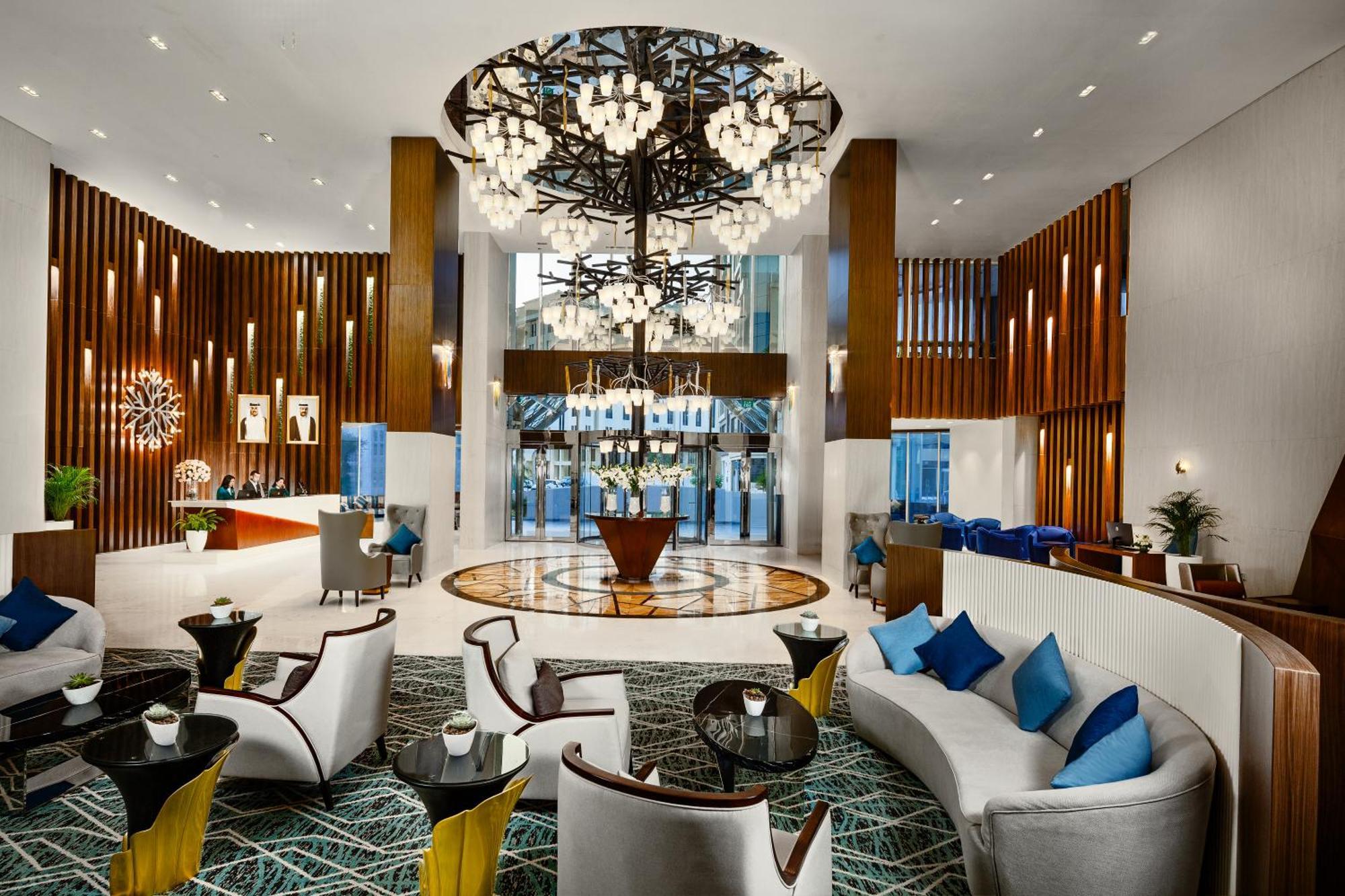 Millennium Place Доха Экстерьер фото The lobby of the hotel